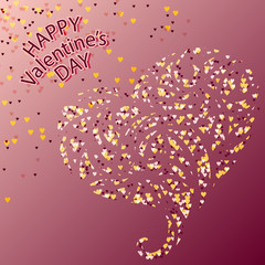 Valentine's day heart card