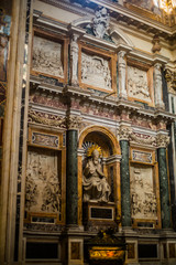 Italy / Rome 14. December 2019 Basilica of Santa Maria Maggiore, photo of one of the halls