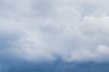 Rain storm clouds before the storm in the middle of summer