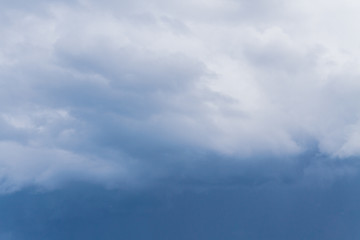 Rain storm clouds before the storm in the middle of summer