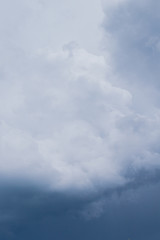 Rain storm clouds before the storm in the middle of summer