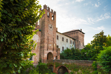 The Scaliger castle of Sanguinetto in Italy