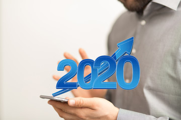 year 2020 business solution concept