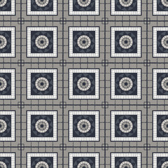 Seamless pattern. The design concept of the floor tiles. Vector illustration for web design or print.