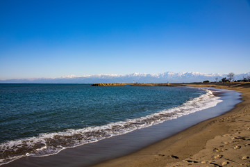 Tateyama from Beach in Imizu