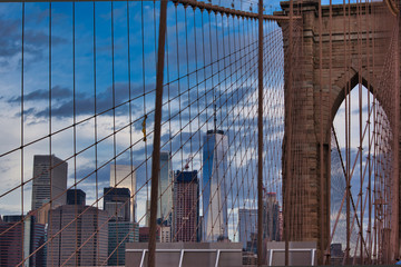 new york view from the brooklyn bridge