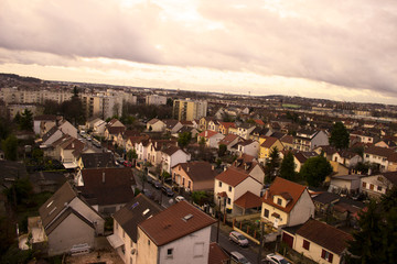 panoramic view of the city OF Orly,France