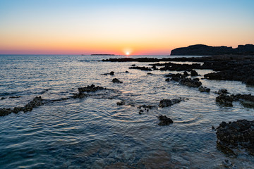 Sunset Over the Sea