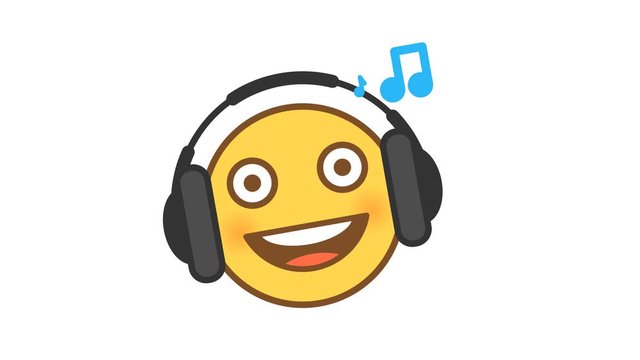 Emoticon listens music on headphones option 5. Animated Emoticons. Alpha channel