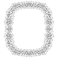 Frame for antistress coloring book for adults.