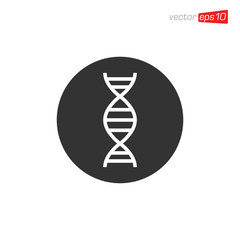 DNA Icon Logo Design Template