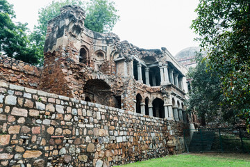 North-South arm of the Madrasa and Mosque at Firoz Shah Tom, Hauz Khas
