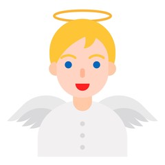 Christmas avatar or Winter fashion vector, flat style