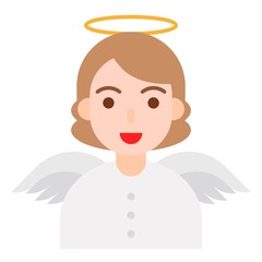 Christmas avatar or Winter fashion vector, flat style