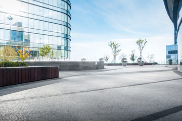 entrance of modern office building