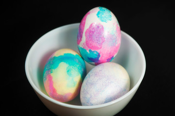 Colored Easter Eggs background