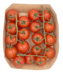 Cherry tomatoes in paper  packaging