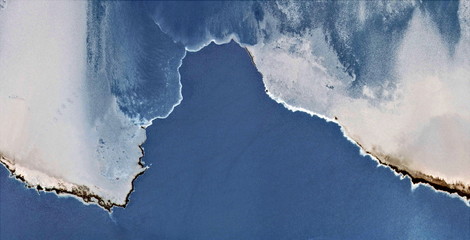 the Sahara Sea,  abstract photography of the deserts of Africa from the air, aerial view of desert...