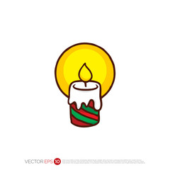 Pictograph of Candle light for template logo, icon, and identity vector designs.