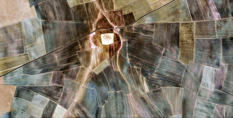 the keeper of the rye,  abstract photography of the deserts of Africa from the air, aerial view of...