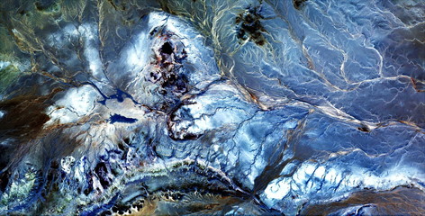 electric storm,  abstract photography of the deserts of Africa from the air, aerial view of desert...