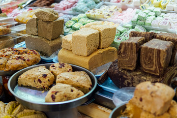 Oriental sweets products on the market in store