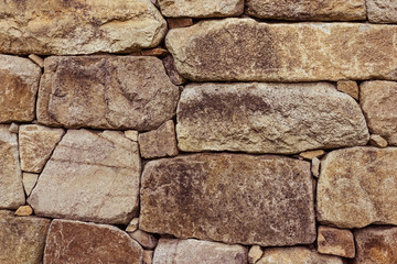 Rough, untreated stones.