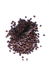  Coffee beans isolated on white background