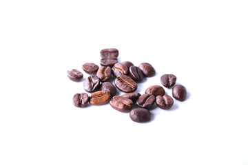  Coffee beans isolated on white background