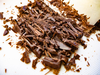 きざんだチョコレート　バレンタインデー