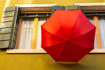 Fototapeta premium umbrellas hanging up to dry