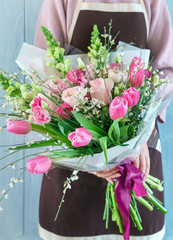 nice bouquet in the hands