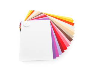 Color palette isolated on white. Professional samples