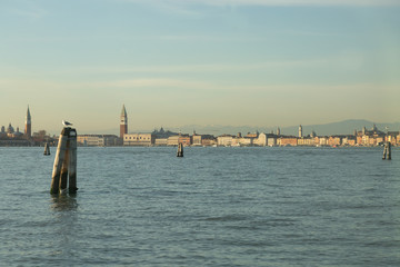Fototapeta premium view of the Venetian lagoon