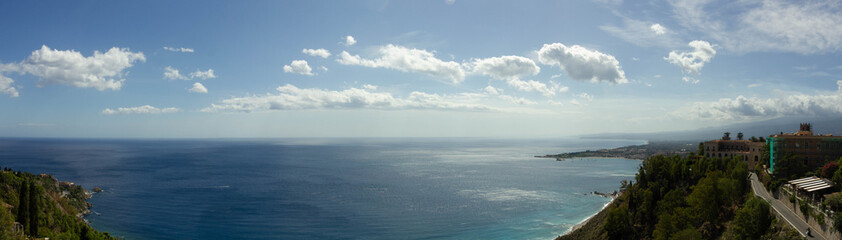 The bay of Giardini-Naxos viewed from Castelmola