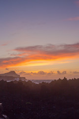 Lava stones on the beach of Piscinas Naturais Biscoitos. Atlantic Ocean. Terceira Azores, Portugal.