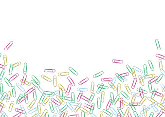 PrintStationary colorful paper clips backgrounds