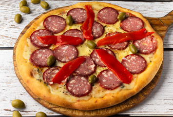 pizza de salame