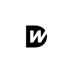 Letter D and W Logo Icon Design Template Elements