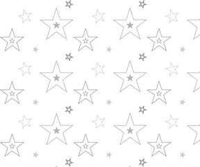 Obraz premium Repeating star shape vector pattern