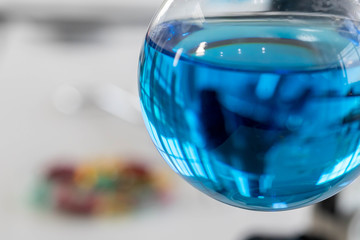 concept of medical, chemicals or scientific laboratory research and Innovation in the laboratory. Scientific equipment for laboratory use Various laboratory equipment for laboratories