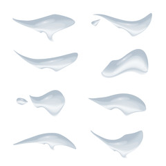 A waterdrops vector isolated on white background, Glass bubble drop condensation surface, element design clean crystal drop splash ep17