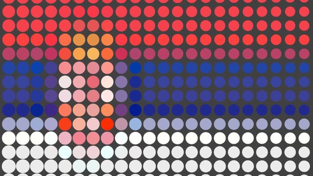 Flag made by dots - SRB Serbia