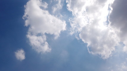 Blue sky clouds background