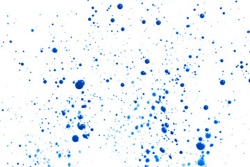 Blue watercolor on a white background