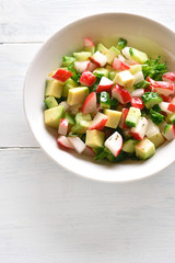 Healthy vegetable salad