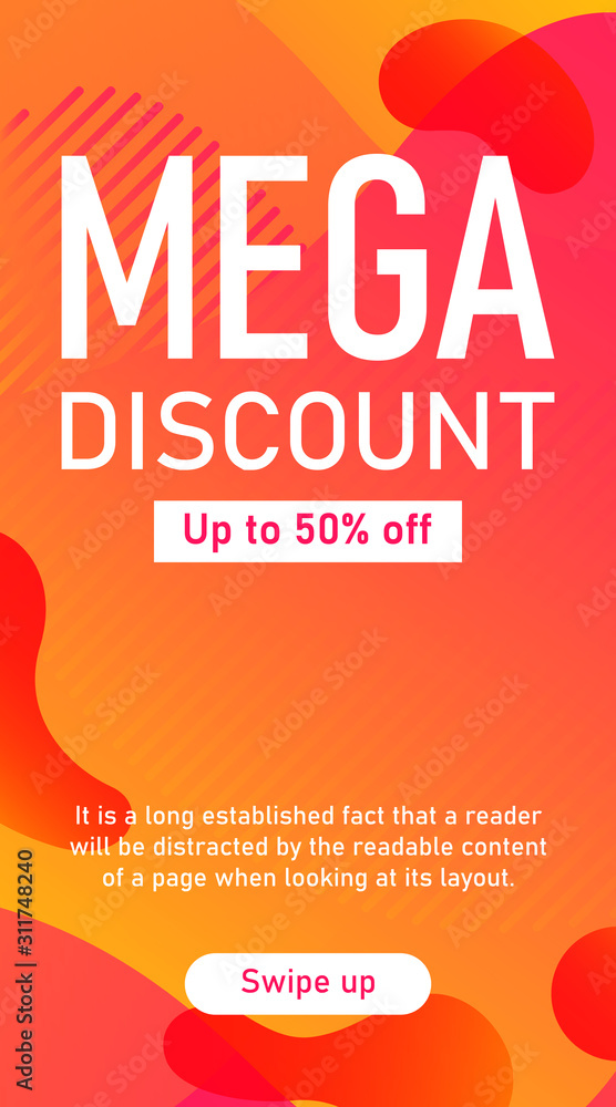 Poster wavy gradient blurred abstract background design. hatching and solid forms, fluid shapes. gradient p