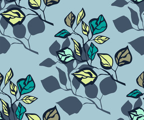 Seamless floral pattern with ornamental decorative background. Vector pattern. Print for textile, cloth, wallpaper, scrapbooking