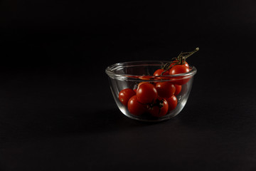 .tomatoes, tomatoes in a glass, tomatoes on scales, .wet tomatoes, .tomatoes on wooden background