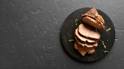 Sliced grilled roast beef